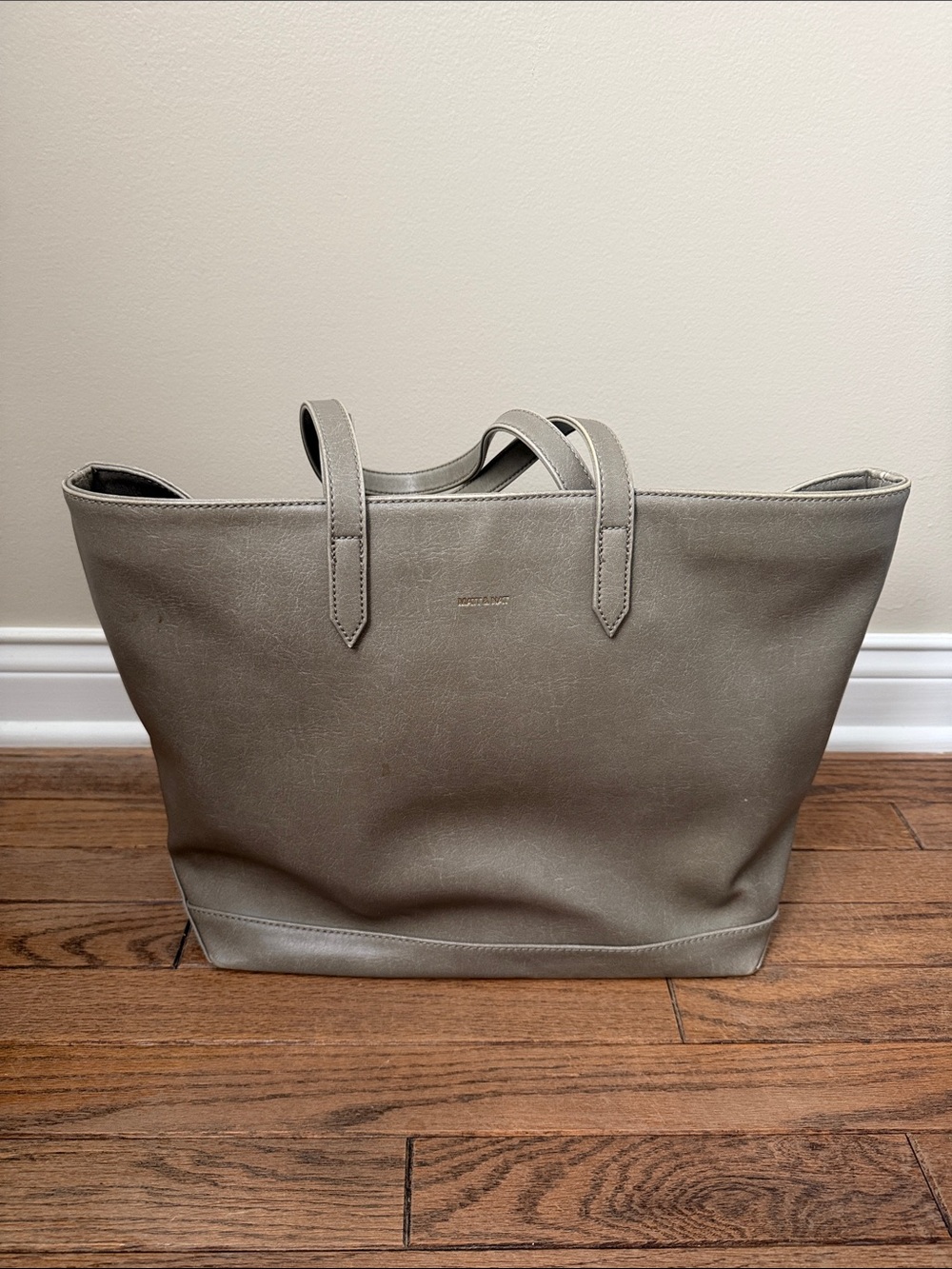 Matt & Nat Olive Green Faux Leather Tote